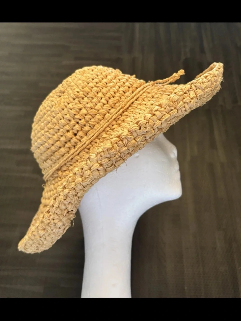Women's OS Raffia Sun Hat Straw Hat Sun Cover Lightweight Boho Beach